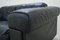 Black Leather Two-Seater Sofa from De Sede, 1970 21