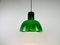 Lámpara colgante alemana en verde de Peill & Putzler, años 70, Imagen 2