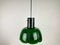 German Green Hanging Lamp from Peill & Putzler, 1970s, Image 7