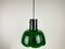 Lámpara colgante alemana en verde de Peill & Putzler, años 70, Imagen 7