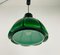 Lámpara colgante alemana en verde de Peill & Putzler, años 70, Imagen 9