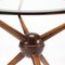 Italian Glass Beech Center Table, 1950s, Image 8