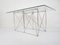 Glass and Metal Dining Table by Max Sauze, 1970s 6