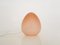 Egg Shaped Glass Table Light, 1970s, Image 1