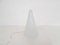 Milk Glass Pyramid Table Lamp Teepee by Sce France 2