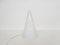 Milk Glass Pyramid Table Lamp Teepee by Sce France 1