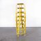 Industrial French Yellow High Stools, 1970s, Set of 6 7