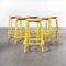 Industrial French Yellow High Stools, 1970s, Set of 6 6