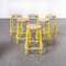 Industrial French Yellow High Stools, 1970s, Set of 6 3