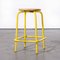 Industrial French Yellow High Stools, 1970s, Set of 6 4
