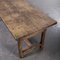 Large 19th Century French Solid Oak Chateau Dining Table, Image 7