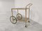 Brass Faux Bamboo Drinks Trolley, 1970s 5