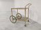 Brass Faux Bamboo Drinks Trolley, 1970s, Image 5