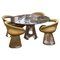 Emperador Marble Dining Room Set from Warren Platner & Knoll, Image 1