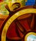 Patrick Chevailler, Wheel and Compass, 2021, óleo sobre lienzo, Imagen 2