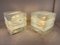 Italian Murano Glass and Brass Cube Lamps by Nason for Mazzega. 1970s, Set of 2 11