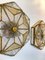 Italian Hammered Glass and Gilt Iron Sconces from Longobard, 1970s, Set of 2, Image 6