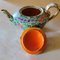 Arts and Crafts Italian Hand Painted Glazed Ceramic Teapot 7