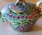 Kunsthandwerk Italienische Handbemalte Glasierte Keramik Teekanne 5