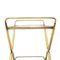 Brass Trolley with Glass Tops, 1950s, Image 10