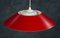 Danish Design Red Pendant Lamp with White Opal, 1960s, Image 5