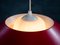 Danish Design Red Pendant Lamp with White Opal, 1960s 7