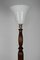 Art Deco French Carved Wood and Opaline Floor Lamp, 1920s, Image 7