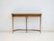 Walnut Console Table with Glass Top by Carlo Enrico Rava 1