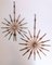 Rosettes Stars Projected Wall Decorations, Set of 2 1