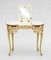 Louis XV French Painted Dressing Table or Vanity and Chair, 1950s, Set of 2 7