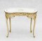 Louis XV French Painted Dressing Table or Vanity and Chair, 1950s, Set of 2 6