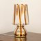 Lampe de Bureau Vintage en Cristal de Murano Ambré et Laiton de Effetre International, 1970s 4