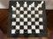Tablero de ajedrez Volterra vintage de mármol blanco y negro, años 50, Imagen 3