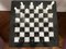 Vintage White and Black Volterra Marble Chess Board, 1950s, Image 3