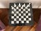 Vintage White and Black Volterra Marble Chess Board, 1950s, Image 2