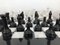 Vintage White and Black Volterra Marble Chess Board, 1950s, Image 6