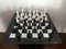 Vintage White and Black Volterra Marble Chess Board, 1950s, Image 12