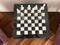 Vintage White and Black Volterra Marble Chess Board, 1950s 5