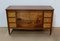 Mahogany and Marquetry Dresser Buffet in the Style of Louis XVI, 1940s 1