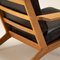 Danish Oak and Leather Ge290 Armchairs by Hans Wegner for Getama, 1960s, Image 2