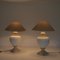 Ceramic and Travertine Table Lamps, Set of 2 6