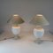 Ceramic and Travertine Table Lamps, Set of 2 12