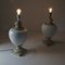 Keramik und Travertin Tischlampen, 2er Set 7