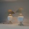 Lampes de Bureau en Céramique et Travertin, Set de 2 3