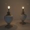 Lampes de Bureau en Céramique et Travertin, Set de 2 10
