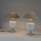 Ceramic and Travertine Table Lamps, Set of 2 4