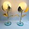 Italian Bedside Lamps with Brass Leaves, Set of 2 3