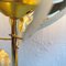 Lampes de Chevet avec Feuilles en Laiton, Italie, Set de 2 6