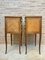 Early 20th Century French Marquetry Bedside Tables and Bronze Hardware, Set of 2, Image 3