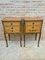 Early 20th Century French Marquetry Bedside Tables and Bronze Hardware, Set of 2 5